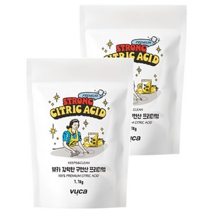 뷰카 강력한 구연산 프리미엄, 1.1kg, 2개