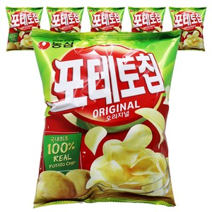 포테토칩 오리지널 감자스낵, 60g, 6개