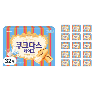 쿠크다스 케이크, 77g, 32개