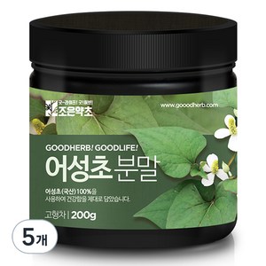 조은약초 프리미엄 어성초 분말, 5개, 200g