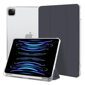 제이로드 클리어 펜슬 수납 태블릿PC 케이스, 스틸그레이, 1개