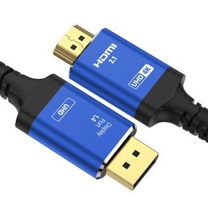 홈플래닛 DP to HDMI 4K TV 모니터 케이블, 1개, 1m