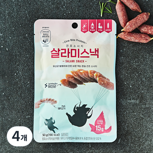 존쿡델리미트 살라미스낵, 50g, 4개