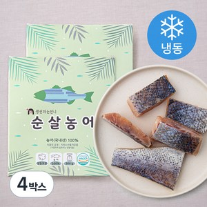 순살 농어 (냉동), 300g, 4박스