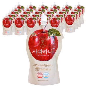 산지애 사과하나 원액주스, 120ml, 30개