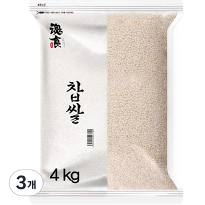 혼식 찹쌀, 4kg, 3개