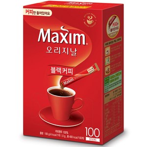 맥심 오리지날 노슈가블랙, 1g, 100개입, 1개