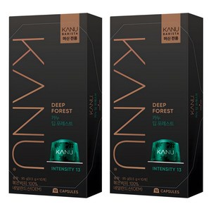카누 바리스타 머신 전용 캡슐커피 딥포레스트, 9.5g, 10개입, 2개