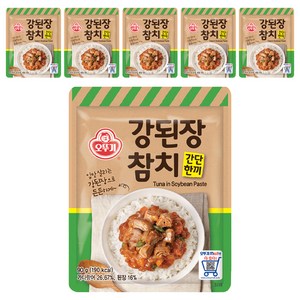 오뚜기 간단 한끼 강된장 참치, 90g, 6개
