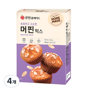 큐원 머핀 믹스, 300g, 4개