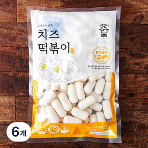 쿡탁 싱거운밥상 치즈떡볶이, 1kg, 6개