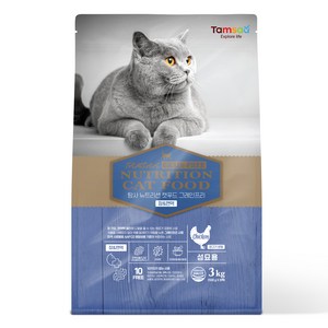 탐사 프리미엄 뉴트리션 캣 푸드 그레인프리 고양이 사료 장&면역, 치킨, 1개, 3kg