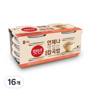 햇반 잡곡밥, 210g, 16개