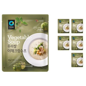 청정원 우리쌀 야채 수프, 60g, 6개