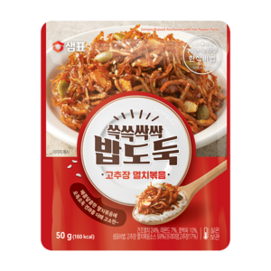 샘표 쓱쓱싹싹 밥도둑 고추장 멸치볶음, 50g, 1개