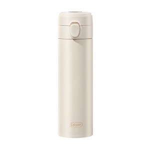 에디슨 온도 표시 원터치 분유 보온병, 베이지, 500ml, 1개