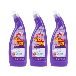 홈스타 락스와세제 후로랄파인, 750ml, 3개