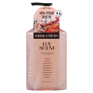 럽센트 스크럽 워시 플라워마켓 화이트튤립향, 500ml, 1개