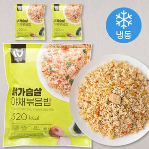 아임웰 닭가슴살 야채 볶음밥 (냉동), 200g, 3개