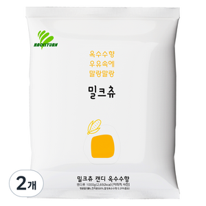 하오리위안 밀크츄 캔디 옥수수향, 1kg, 2개