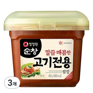 청정원순창 고기전용 쌈장, 450g, 3개