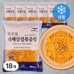 한우물 대패삼겹 볶음밥 (냉동), 300g, 18개