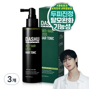 다슈 데일리 안티 헤어로스 허브 헤어토닉, 3개, 150ml