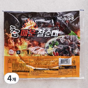 달솔 참 매운찰순대, 1kg, 4개