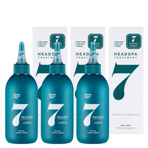 헤드스파7 파란눈 블랙 헤어 트리트먼트, 200ml, 3개