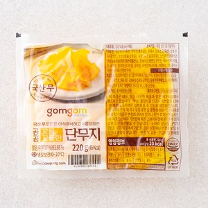 곰곰 꼬들꼬들한 단무지, 220g, 1개