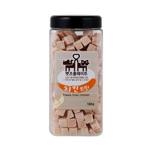 펫츠플레이트 애완용 동결건조 간식, 치킨, 160g, 1개