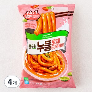 풀무원 밀 로제 누들떡볶이 2인분, 420g, 4개