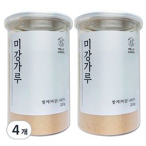 헬로우그린 미강가루, 210g, 4개