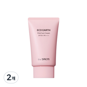 더샘 에코 어스 핑크 선크림 SPF50+ PA++++, 50g, 2개