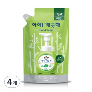 아이깨끗해 향균 폼 핸드솝 숲 속 산책향 리필, 4개, 450ml