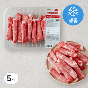 곰곰 한돈 대패 목살 (냉동), 300g, 5개