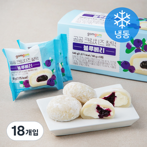 곰곰 크림치즈 찰떡 블루베리, 60g, 18개입