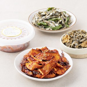 반찬 호두 멸치 볶음 100g + 가문어 볶음 100g +꽈리고추 멸치 100g, 1세트