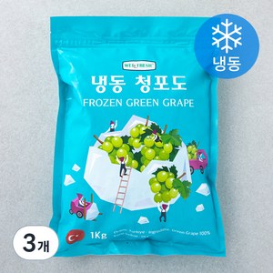 웰프레쉬 냉동 청포도, 1kg, 3개