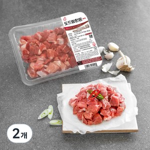 도드람한돈 1등급 앞다리 찌개용 (냉장), 500g, 2개