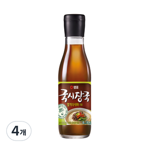 샘표 국시장국 멸치다시마 국물, 345ml, 4개