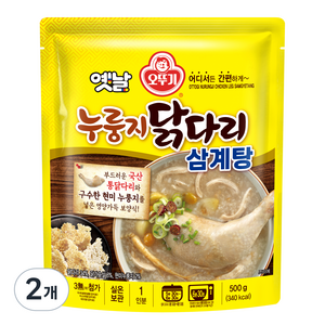 오뚜기 옛날 누룽지 닭다리 삼계탕, 2개, 500g