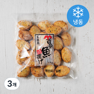 와카메 시로미 사카나아게 어묵 (냉동), 506g, 3개