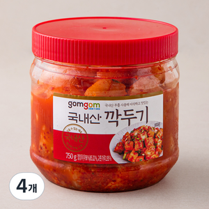 곰곰 국내산 깍두기, 750g, 4개