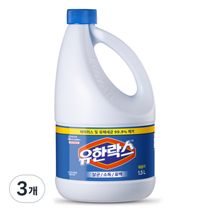 유한락스 레귤러, 3개, 1.5L