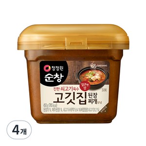 [K쇼핑]청정원 고깃집 된장, 450g, 4개