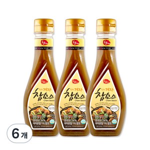 참 겨자 참소스, 290g, 6개