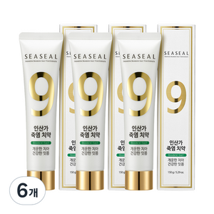 씨실 인산가 무불소 죽염 치약, 150g, 6개