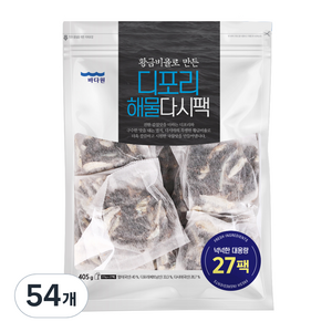 바다원 디포리 해물다시팩, 405g, 2개