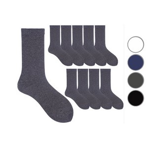 두발로 여성용 프리미엄 무지 장목 양말 10켤레